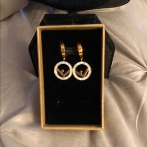 Elegant Rose Hoop Earrings